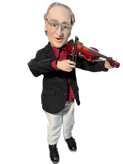 Statuina di Franco Battiato con Violino