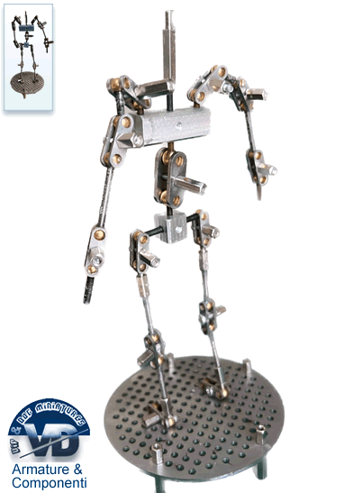 Armature metalliche per stop motion