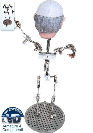 Armature metalliche per stop motion