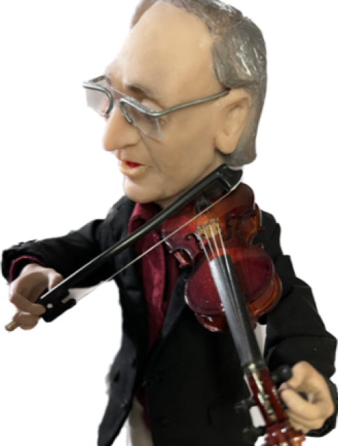 Statuina di Franco Battiato con Violino